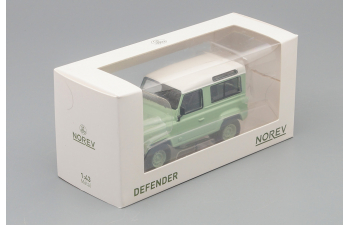 LAND ROVER Defender 90 (1995), light green white