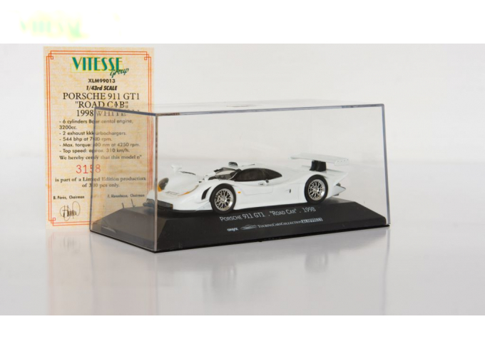 PORSCHE 911 GT1 Road Car (1998), white