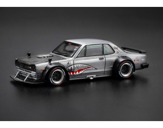 NISSAN Skyline GT-R V8 Drift *Hakosuka*, metallic silver