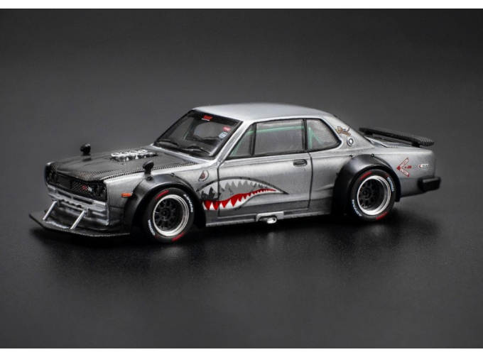 NISSAN Skyline GT-R V8 Drift *Hakosuka*, metallic silver