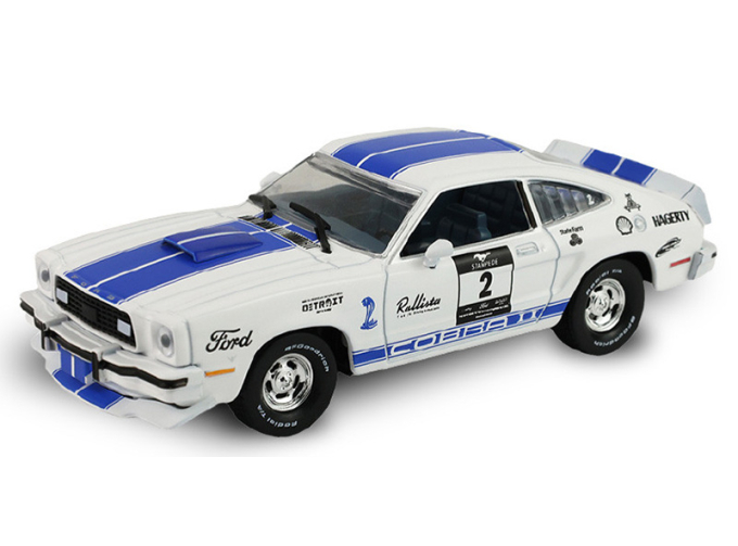 FORD Mustang Cobra II, Stampede Car #2 (1976), white/blue