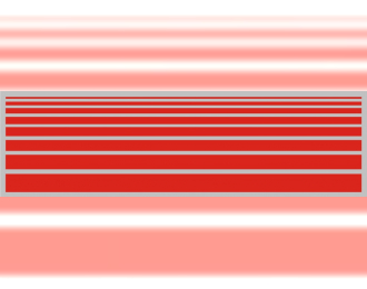 Декали Полосы цветовые красные, 194х55 мм. полосы 2,3,4,5,8,10 мм
