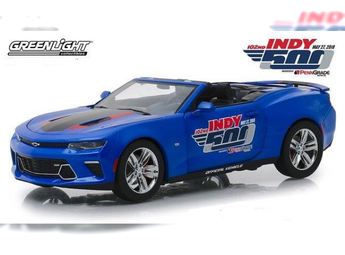 CHEVROLET Camaro SS Convertible 102 Running Indy 500 Presented 2017 Blue