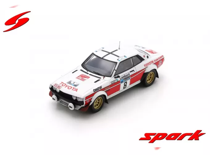 TOYOTA Celica Ra21 2000gt №8 2nd Rally Rac Lombard (1977) Hannu Mikkola - Arne Hertz, White Red