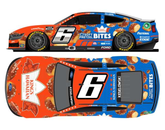 FORD Mustang #6 Brad Keselowski *King`s Hawaiian Soft Pretzel Bites * orange/blue 2024