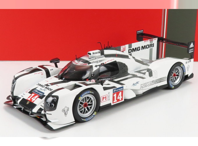 PORSCHE 919 2.0l Turbo V4 Hybrid Team Porsche N14 24h Le Mans (2014) M.Lieb - R.dumas - N.Jani, White Light Grey