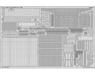 Фототравление USS CV-10 Yorktown hull (TRUMPETER)