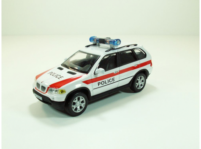 BMW X5 Police, Junior Rescue 1:43, белый