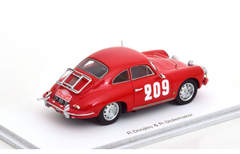 PORSCHE 356b T5 1600 N 209 Rally Montecarlo 1962 R.dooijes - R.slotemaker, Red