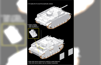 Сборная модель Pz.Kpfw.III (Fl) Ausf.M w/Schurzen