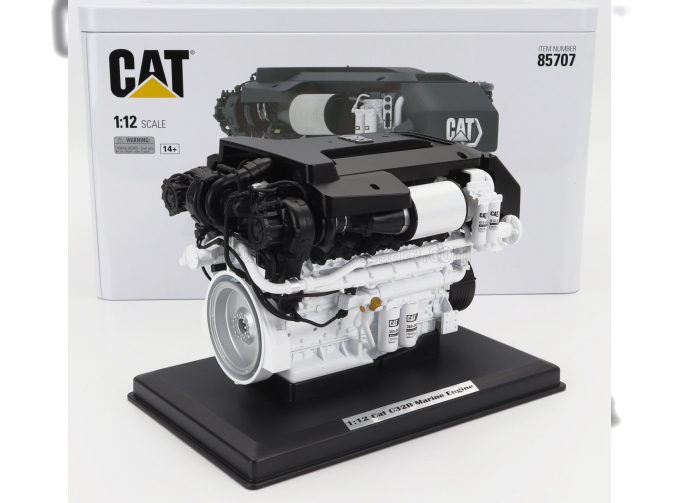 ACCESSORIES Caterpillar C32b Marine Engine - Motore A Propulsione Marino, Black White