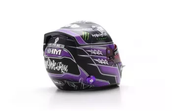 BELL HELMET Casco Helmet F1 Lewis Hamilton World Champion Team Mercedes Amg Petronas W11 №44 Winner Turkish Gp (2020) - 7 Time World Champion, Purple Met Black