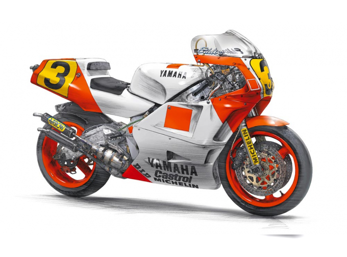 Сборная модель Yamaha YZR500 WGP Champion