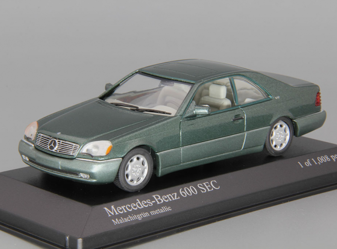 MERCEDES-BENZ 600 SEC C140 (1992), green metallic