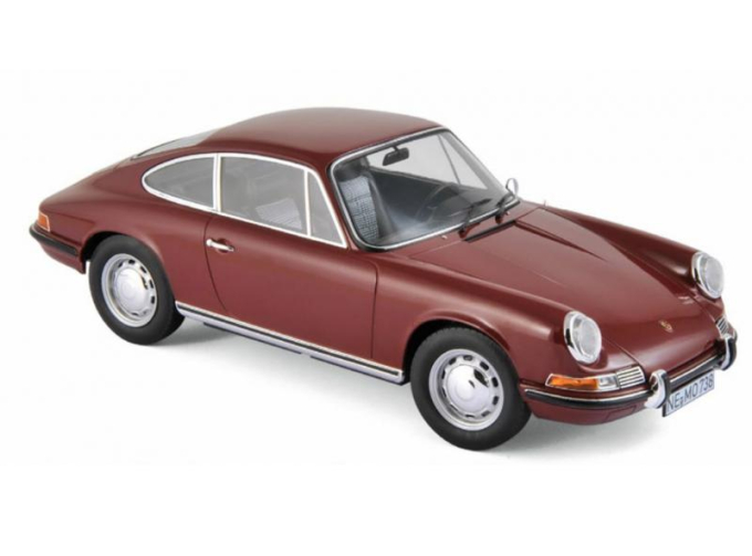 PORSCHE 911 T (1969), dark red