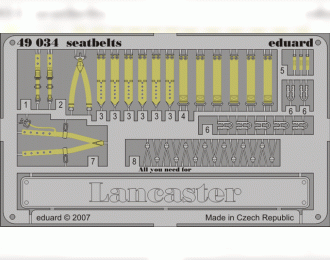 Фототравление для Lancaster seatbelts