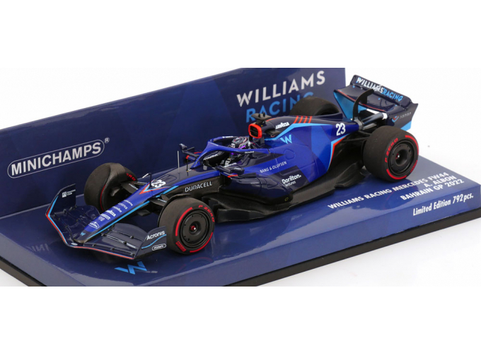 WILLIAMS F1 Fw44 Team Williams Racing №23 Bahrain Gp (2022) Alexander Albon, Blue