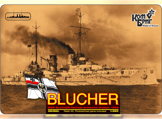 Сборная модель German Blucher Armored Cruiser, 1909