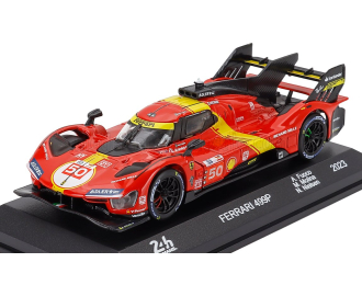FERRARI 499p 3.0l Turbo V6 Team Ferrari Af Corse №51 Winner 24h Le Mans (2023) Alessandro Pier Guidi - James Calado - Antonio Giovinazzi, Red Yellow Black