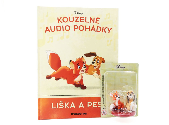 Волшебные аудиосказки Диснея №39 : Лиса и Пёс - книга с фигуркой