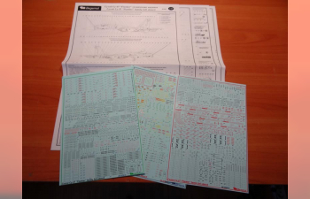 Декаль Советский истребитель Су-27 (технические надписи)