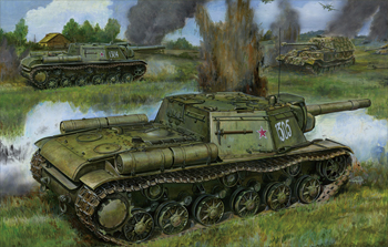 Сборная модель Russian Self-Propelled Gun SU-152 (KV-14) (April,1943 Production, Early Version)