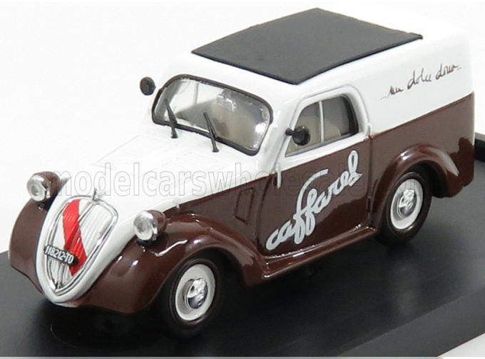 FIAT 500b Van Pubblicitario Caffarel Cioccolato (1950), Brown White