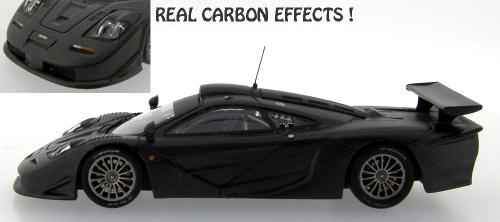 McLAREN F1 GTR 1996 Long Tail Carbon effects Collection, черный