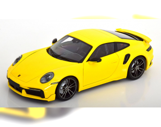 PORSCHE 911 (992) Turbo S Sport Design (2021), yellow