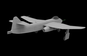 Сборная модель Blohm & Voss BV P178 Bomber Interceptor Jet w/MK-214 50mm Cannon