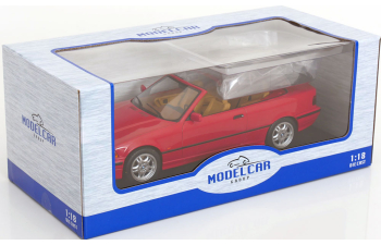 BMW 3-series 325i (E36) cabriolet open (1996), red