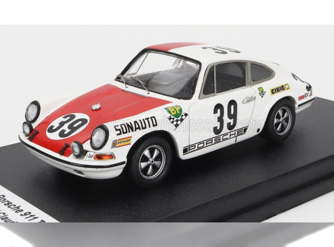 PORSCHE 911t Coupe Bp №39 Winner 24h Spa (1969) G.Chasseuil - C.Ballot-lena, White Red