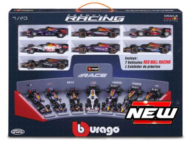 Набор из 7 моделей Red Bull RB9 #1 20131x RB11 #3 20151x RB12 #3 20161x RB16B #33 20212x RB19 #11 20211x RB20 #1 (2024)