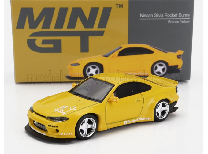 NISSAN Silvia Rocket Bunny (1999), yellow