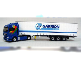 MAN TGX Tautliner Transports Sarrion, blue