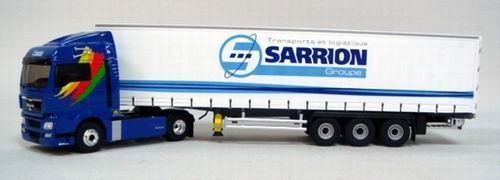 MAN TGX Tautliner Transports Sarrion, blue