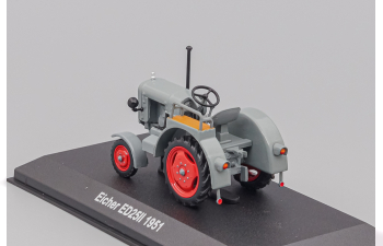 EICHER Ed25ii Tractor 1951 - Con Vetrina - With Showcase, grey / red