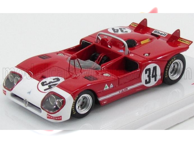 ALFA ROMEO 33/3 Spider Autodelta №34 12h Sebring (1971), Red White