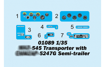Сборная модель Транспортер Минский-545 с полуприцепом ЧМЗАП-5247Г