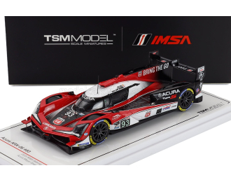 ACURA Arx-06 Gtp 2.4l Twin Turbo V6 Team Meyer Shank Racing N 93 Imsa 12h Sebring (2025) Alex Palou - Renger Van Der Zande - Nick Yelloly, Red White Black