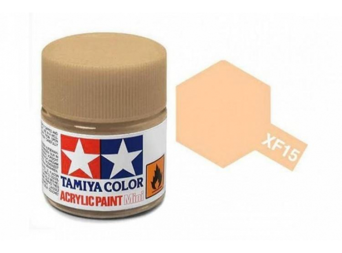 Краска акриловая телесный матовый XF-15 Flat Flesh, 10мл.
