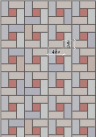 Брусчатка для макета