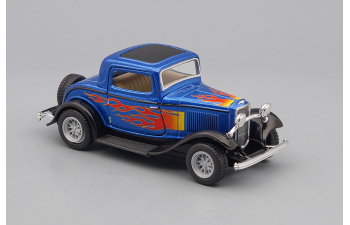 FORD 3-Window Coupe (1932), blue metallic / black