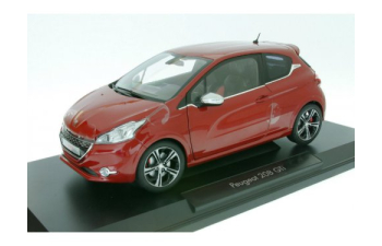PEUGEOT 208 GTi (2013), красный