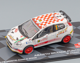 FIAT Grande Punto S2000 N2 Rally Montecarlo (2009) G.Basso - M.Dotta, White Red