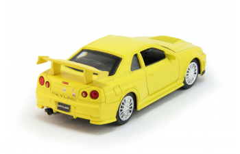 NISSAN Skyline GT-R (R34), yellow