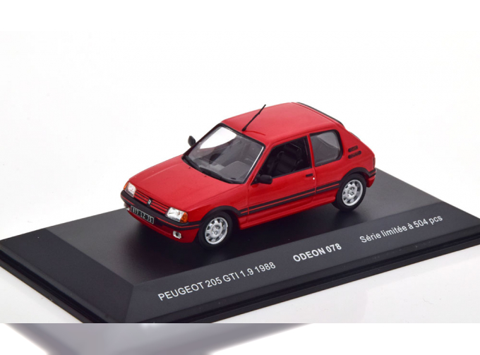 PEUGEOT 205 GTI 1.9 (1988), rot