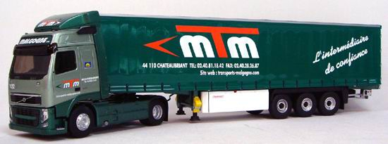 VOLVO FH 3 Semi Tautliner Transports Malgogne, green