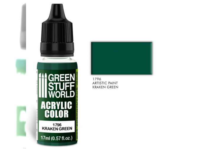 Краска акриловая "KRAKEN GREEN", 17 мл