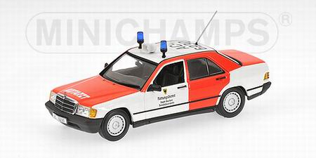 MERCEDES-BENZ 190E (W201) «Feuerwehr Aachen» 1984, white / red